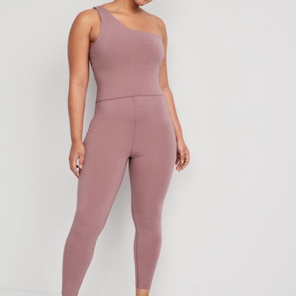 One Shoulder PowerChill 7/8 Length Bodysuit